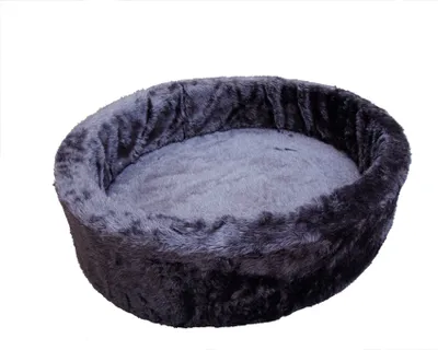 Produktbild von NOBBY Plüschbett, grau, Ø 60 cm