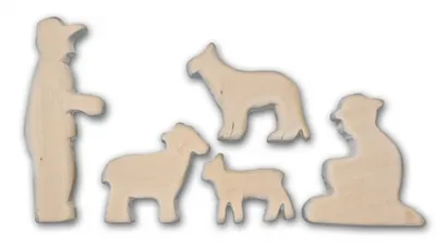 Produktbild von Schnitzholz Krippenfiguren Hirten