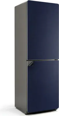 Produktbild von Farbe: Dunkelmarineblau – Magnetische Kühlschrank Abdeckung – Dekorfolie magnetisch Küche – Kühlschrank Magnet Deko – selbstklebende Magnettafel – Magnetfolie für Kühlschranktür – 60x190 cm