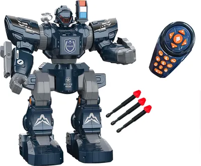 Obrázek produktu pro WIKY Robot Police střílející s efekty RC na dálkové ovládání 38 cm