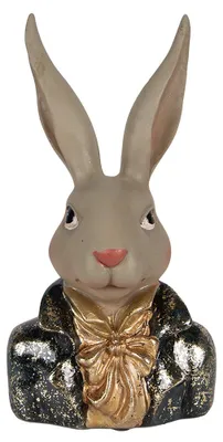 Obrázek produktu pro Clayre & Eef Dekorativní figurka králíka 13x10x23 cm Béžový plast