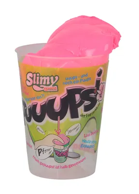 Obrázok produktu pre Simba Slimy Puuupsi cup Cup, 80 g, 3 druhy: ružový alebo žltý alebo zelený, 1 ks