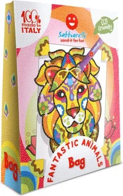 Produktbild von Sabbiarelli Sandmalerei Set Fantasie Tiere - Kreatives Spielzeug Tasche