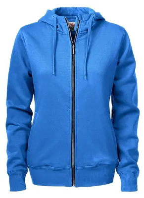Immagine prodotto di Felpa con cappuccio "Overhead" da donna, in misto cotone, modello ET830 (taglia L), colore blu-verde