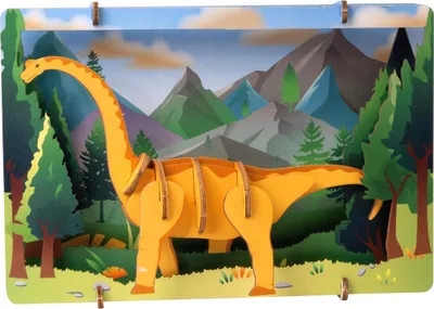 Obrázek produktu pro EscapeWelt 3D dřevěné puzzle Brontosaurus