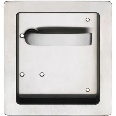 Produktbild von FSB Turnhallenmuschel 200 x 230 mm rechts, ungelocht, VK 9mm, Turnhallen Einlassgriff für feuerhemmende Türen, Edelstahl