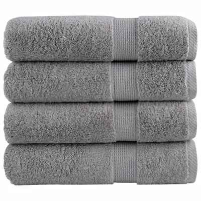 Produktbild von Premium Badetücher SOLUND 4 Stk. Grau 100x150 cm 600 g/m²