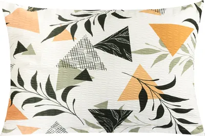 Zdjęcie produktu dla Poszewka krepowa - 40x60 cm - Kremowa, Pomarańczowa, Szara