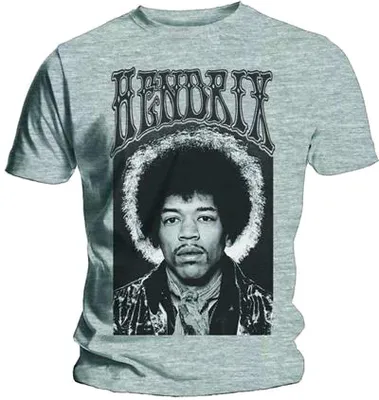 Produktbild von Jimi Hendrix Halo T-Shirt mit kurzen Ärmeln Grey XL