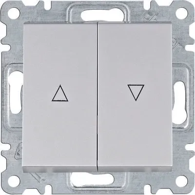 Produktbild von HAGER lumina Jalousieschalter bistabil silber WL0312