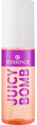 Obrázok produktu pre Essence JUICY BOMB body mist 01, 100 ml, Ženy, Univerzálna pleť, Vanilka, Slivka, Fialový, Jantár, Orchidea, Vanilka