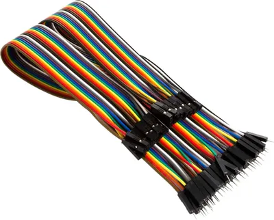 Produktbild von WHADDA Jumper-Kabel WPA414 (40x Drahtbrücken-Stecker - 40x Drahtbrücken-Buchse) 30 cm