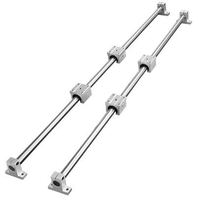 Immagine prodotto di Set di guide lineari VEVOR, SFC20 1200 mm, 2 pezzi di guide SFC20 da 39,4 pollici/1000 mm, 4 pezzi di pattini SC20, 4 pezzi di supporti per guide, set di guide lineari e cuscinetti per macchine automatiche, progetto CNC fai da te