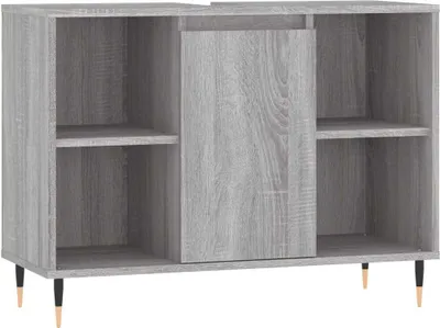 Obrázek produktu pro vidaXL Koupelnová skříňka Grey Sonoma 80x33x60 cm Dřevěný materiál