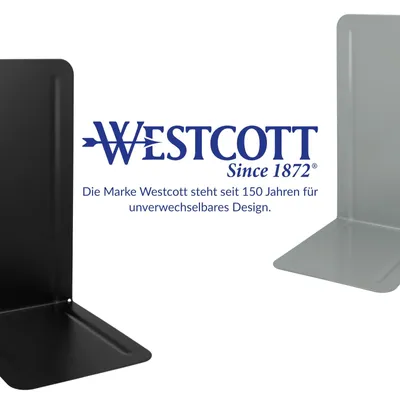 Immagine prodotto di Westcott Buchstütze E-10243 00 127x240x145mm grau 2 St.
