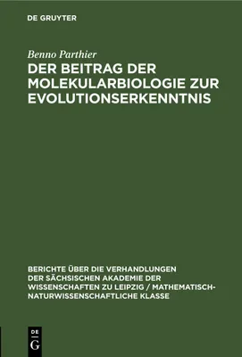 Produktbild von Der Beitrag der Molekularbiologie zur Evolutionserkenntnis
