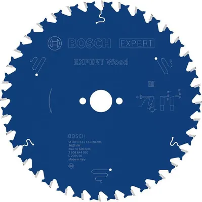 Produktbild von EXPERT Wood Kreissägeblatt, 180x2,6/1,6x20 mm, Z36