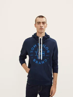 Produktbild von TOM TAILOR PRINTED HOODIE Herren Kapuzenpullover