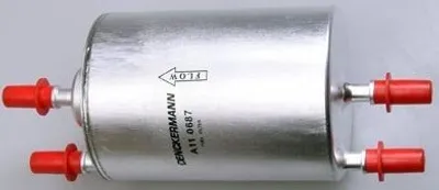 Produktbild von Kraftstofffilter DENCKERMANN A110687 für AUDI A4 Avant (8ED, B7) Leitungsfilter