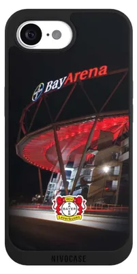 Produktbild von NIVOCASE Handyhülle für Apple iPhone 17e  Hülle NIVOpure Case Schwarz Bayer 04 Leverkusen Offizielles Lizenzprodukt Stadion