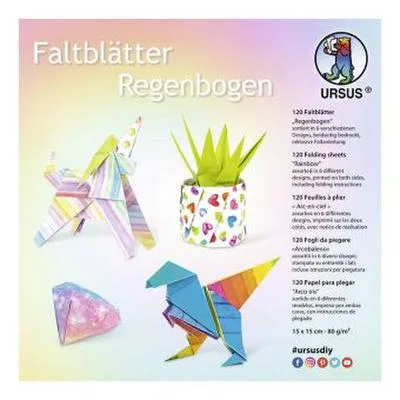 Produktbild von Faltblätter Regenbogen 15 x 15 cm, 120 Blatt