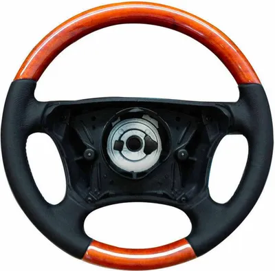 Produktbild von Lenkrad für Mercedes E Klasse W210 S210 W201 W202 Echt Wurzelnuss Schwarz