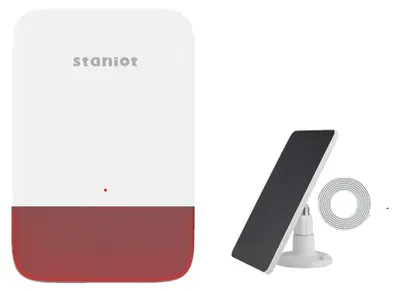 Image de Sirène stroboscopique, 120 dB de puissance, conception étanche, couleur rouge