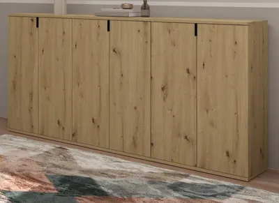 Produktbild von Sideboard "Line-Up" Eiche Kommode Mehrzweckschrank 183 x 99 cm
