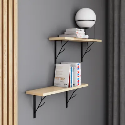Produktbild von AKKE Ahorn Hängeregal TREE modern LOFT-style LxB: 70x20 cm