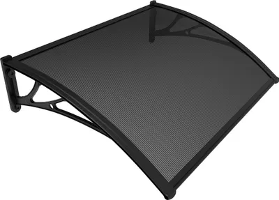 Produktbild von VOUNOT® Vordach für Haustür, 100 x 80 cm Pultbogenvordach Anthrazit