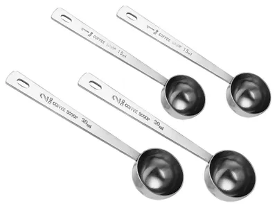 Immagine prodotto di Solidchoice - Set di 4 cucchiaini da caffè in acciaio inossidabile con manico lungo