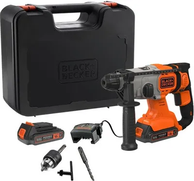 Produktbild von Akku-Kombihammer BCD900E2K, 18Volt (orange/schwarz, 2x 2,5Ah Li-Ionen-Akku)