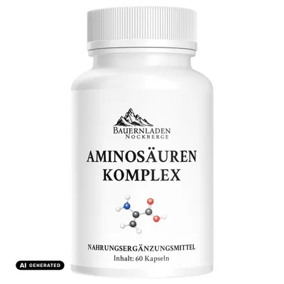 Produktbild von Bauernladen Nockberge | Aminosäuren Komplex | Einfache Anwendung | Vitamine, KI-generiertes Bild