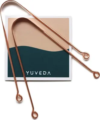 Produktbild von Yuveda - Ayurvedische Zungenreiniger aus Kupfer, Doppelpack, zwei Stück
