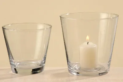 Produktbild von Windlicht Vase Glas transparent H.13 cm Stückpreis