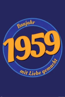 Obrázek produktu pro Narozeninový plakát - Plakát - 1959 - S láskou
