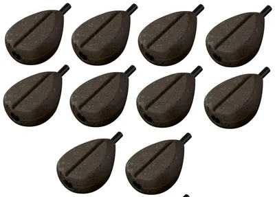 Produktbild von 10 Fox Camotex Flat Pear Inline, Gewicht:100g
