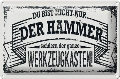 Produktbild von Blechschild Spruch 30x20cm Du bist nicht nur