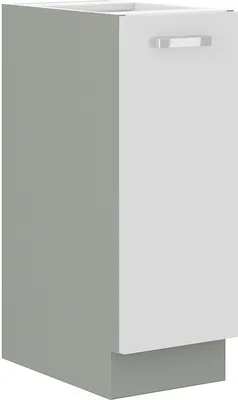 Immagine prodotto di Armadietto estraibile ULLERIKE - larghezza 30 cm, bianco / grigio