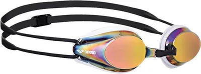 Immagine prodotto di Occhialini da nuoto per adulti con protezione UV e lenti a specchio - 4 naselli intercambiabili e guarnizioni in silicone