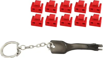 Produktbild von shiverpeaks RJ45-Port Blocker mit Schlüssel rot
