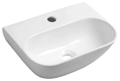 Obrázek produktu pro Keramické umyvadlo NERISSA 42x29cm, bílé
