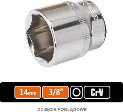 Produktbild von Steckschlüssel 3/8" Sechskant 14 mm / TEGER