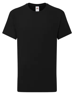 Produktbild von Fruit of the Loom - "Iconic 195" T-Shirt für Kinder LT2119 (116) (Schwarz)