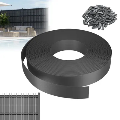 Productafbeelding van PVC Inkijkwerende Stroken 65 m x 4,7 cm voor Hek en Balkon