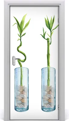Produktbild von Tulup Türaufkleber 95x205 cm Dekorative Aufkleber Selbstklebend Wasserdichte Tapete Abnehmbar Schlafzimmer Wohnzimmer Wohnkultur - Veneer Wandaufkleber Bambusen
