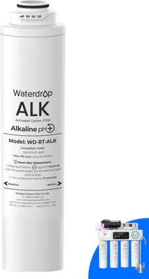 Produktbild von Waterdrop RT-ALK Ersatzfilter fš¹r Waterdrop T4-A Tanklosen Umkehrosmosesysteme, 1 Alkalische Filterkartusche, 12 Monate Lebensdauer