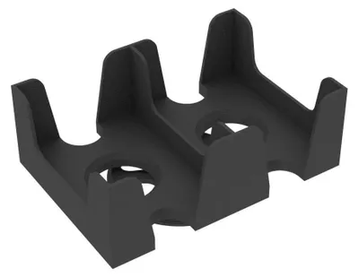 Imagen del producto de Soporte giratorio para cartas de juego de tamaño estándar, con 2 compartimentos, color