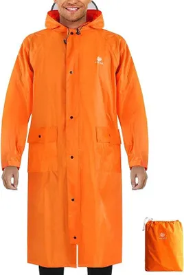 Productafbeelding van Famanu Regenjas, waterdicht, lichtgewicht - Oranje