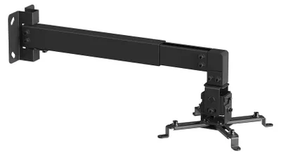 Image de Support mural vidéoprojecteur noir - bras 36,5-60 cm